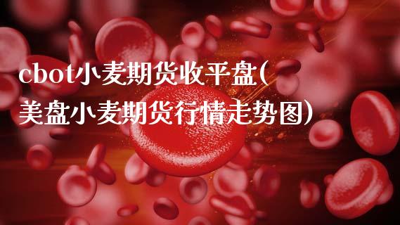 cbot小麦期货收平盘(美盘小麦期货行情走势图)