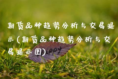 期货品种趋势分析与交易提示(期货品种趋势分析与交易提示图)_https://www.boyangwujin.com_黄金期货_第1张