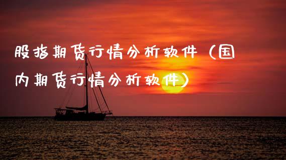 股指期货行情分析软件（国内期货行情分析软件）