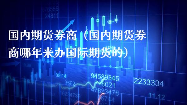 国内期货券商（国内期货券商哪年来办国际期货的）