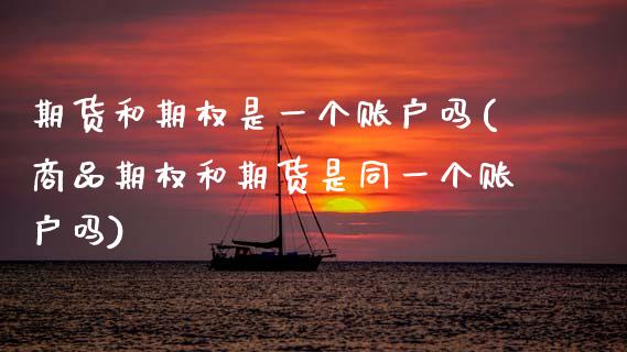 期货和期权是一个账户吗(商品期权和期货是同一个账户吗)_https://www.boyangwujin.com_期货直播间_第1张