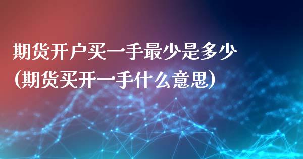 期货开户买一手最少是多少(期货买开一手什么意思)_https://www.boyangwujin.com_期货直播间_第1张
