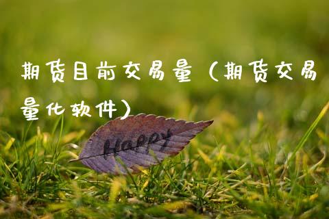 期货目前交易量（期货交易量化软件）_https://www.boyangwujin.com_期货直播间_第1张