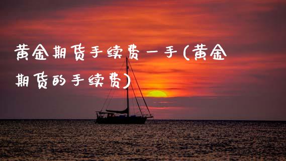 黄金期货手续费一手(黄金期货的手续费)