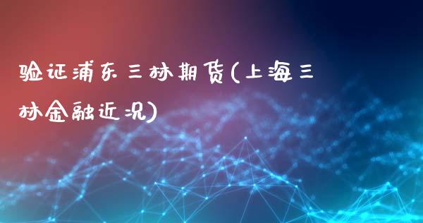 验证浦东三林期货(上海三林金融近况)_https://www.boyangwujin.com_期货直播间_第1张