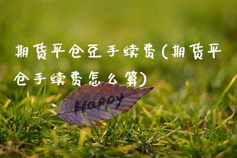 期货平仓豆手续费(期货平仓手续费怎么算)_https://www.boyangwujin.com_期货直播间_第1张