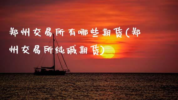 郑州交易所有哪些期货(郑州交易所纯碱期货)_https://www.boyangwujin.com_原油直播间_第1张