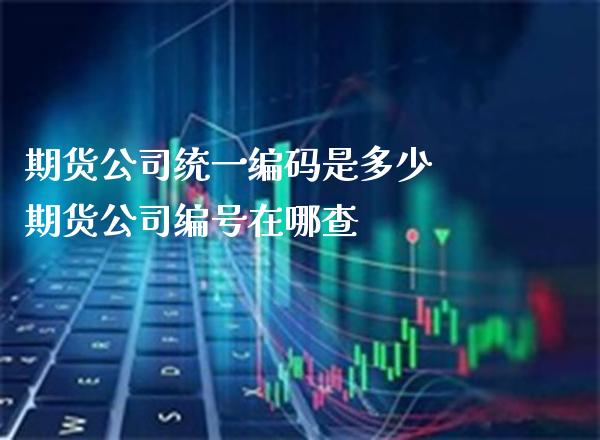 期货公司统一编码是多少 期货公司编号在哪查_https://www.boyangwujin.com_原油期货_第1张