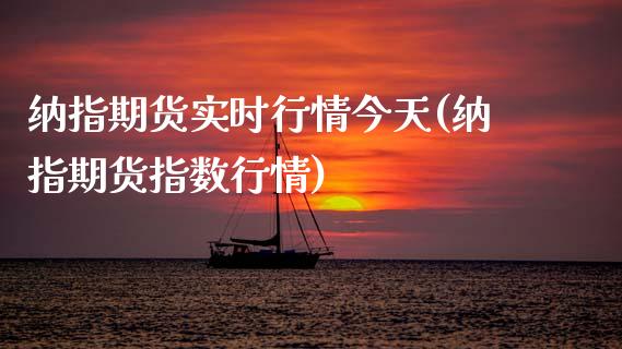 纳指期货实时行情今天(纳指期货指数行情)_https://www.boyangwujin.com_原油直播间_第1张
