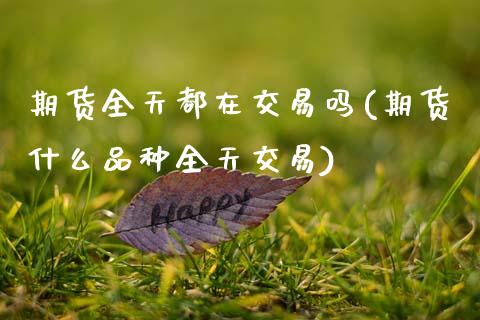 期货全天都在交易吗(期货什么品种全天交易)_https://www.boyangwujin.com_期货直播间_第1张