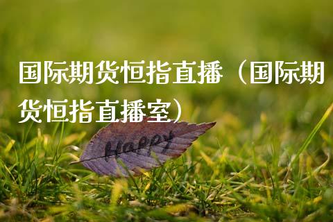 国际期货恒指直播（国际期货恒指直播室）_https://www.boyangwujin.com_期货直播间_第1张
