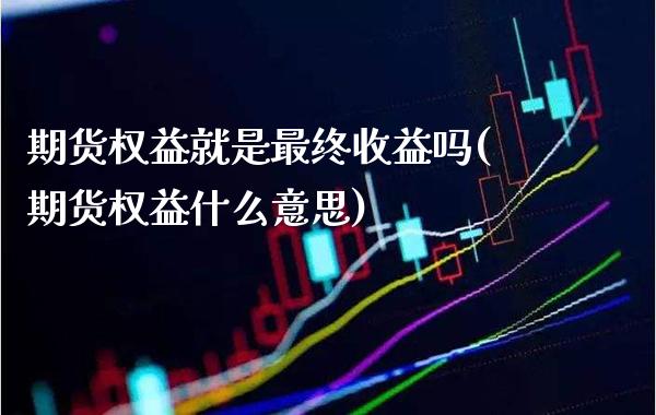 期货权益就是最终收益吗(期货权益什么意思)
