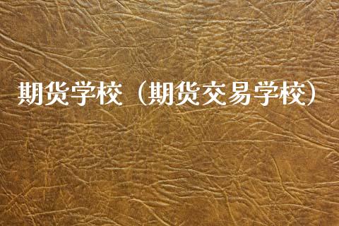 期货学校（期货交易学校）_https://www.boyangwujin.com_道指期货_第1张