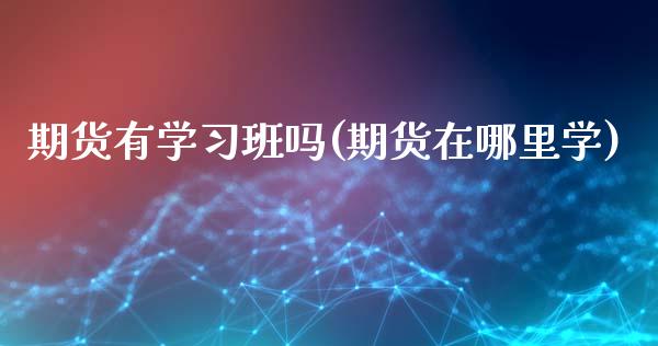 期货有学习班吗(期货在哪里学)_https://www.boyangwujin.com_期货直播间_第1张