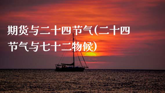期货与二十四节气(二十四节气与七十二物候)_https://www.boyangwujin.com_原油期货_第1张