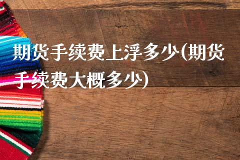 期货手续费上浮多少(期货手续费大概多少)_https://www.boyangwujin.com_白银期货_第1张