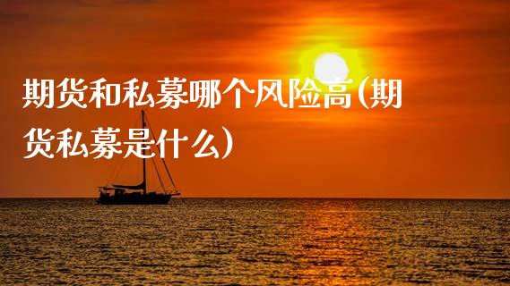期货和私募哪个风险高(期货私募是什么)