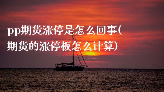 pp期货涨停是怎么回事(期货的涨停板怎么计算)_https://www.boyangwujin.com_黄金期货_第1张