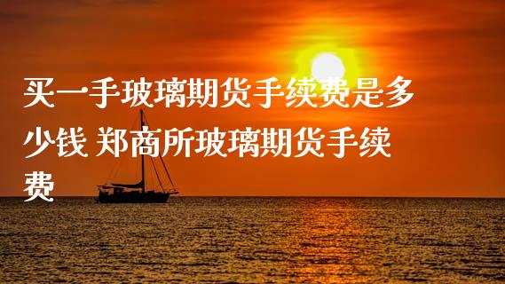 买一手玻璃期货手续费是多少钱 郑商所玻璃期货手续费_https://www.boyangwujin.com_期货直播间_第1张