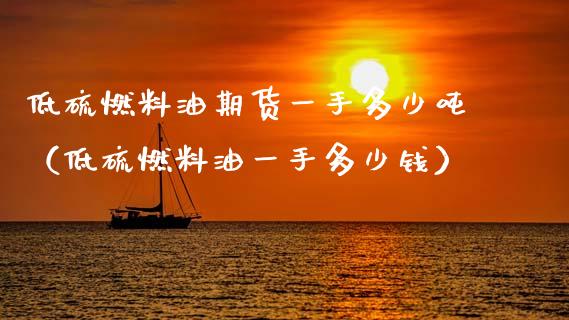 低硫燃料油期货一手多少吨（低硫燃料油一手多少钱）_https://www.boyangwujin.com_期货直播间_第1张