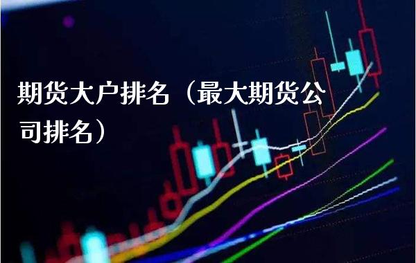 期货大户排名（最大期货公司排名）