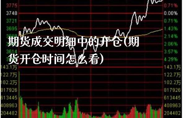 期货成交明细中的开仓(期货开仓时间怎么看)_https://www.boyangwujin.com_纳指期货_第1张