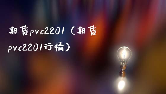 期货pvc2201（期货pvc2201行情）