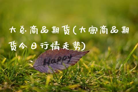 大总商品期货(大宗商品期货今日行情走势)_https://www.boyangwujin.com_期货直播间_第1张