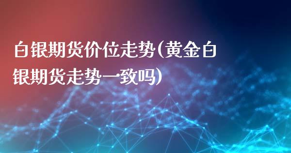 白银期货价位走势(黄金白银期货走势一致吗)