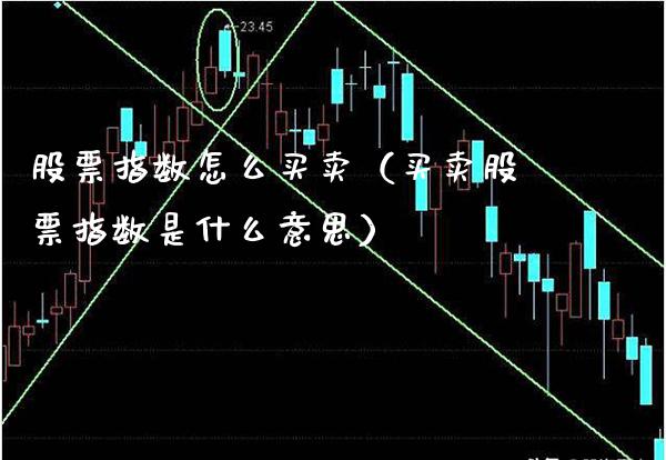 股票指数怎么买卖（买卖股票指数是什么意思）_https://www.boyangwujin.com_期货直播间_第1张