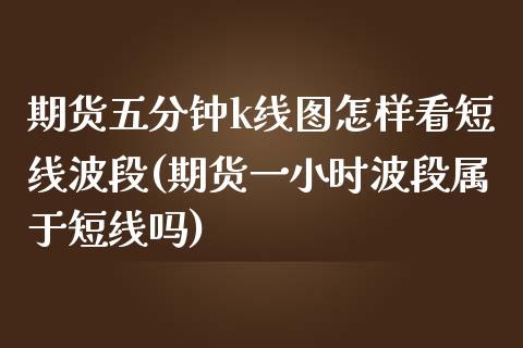 期货五分钟k线图怎样看短线波段(期货一小时波段属于短线吗)_https://www.boyangwujin.com_道指期货_第1张