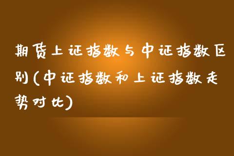 期货上证指数与中证指数区别(中证指数和上证指数走势对比)_https://www.boyangwujin.com_恒生指数_第1张