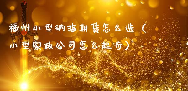 福州小型纳指期货怎么选（小型家政公司怎么起步）_https://www.boyangwujin.com_黄金期货_第1张