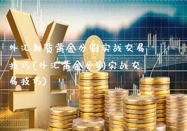 外汇期货黄金分割实战交易技巧(外汇黄金分割实战交易技巧)