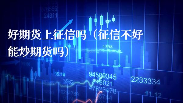 好期货上征信吗（征信不好能炒期货吗）