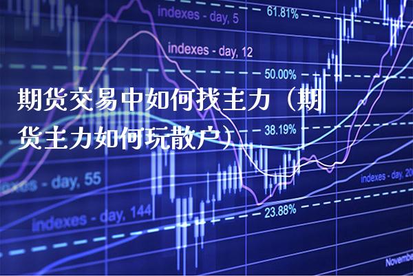期货交易中如何找主力（期货主力如何玩散户）_https://www.boyangwujin.com_期货直播间_第1张