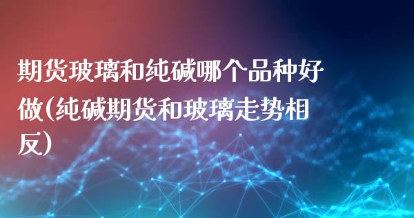 期货玻璃和纯碱哪个品种好做(纯碱期货和玻璃走势相反)_https://www.boyangwujin.com_原油直播间_第1张