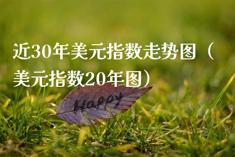 近30年美元指数走势图（美元指数20年图）_https://www.boyangwujin.com_期货直播间_第1张