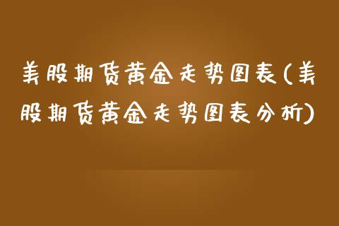 美股期货黄金走势图表(美股期货黄金走势图表分析)_https://www.boyangwujin.com_原油期货_第1张
