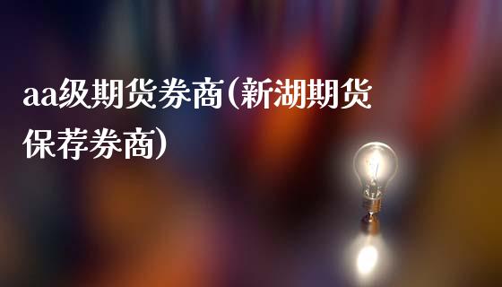 aa级期货券商(新湖期货保荐券商)