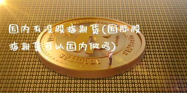 国内有没股指期货(国际股指期货可以国内做吗)_https://www.boyangwujin.com_内盘期货_第1张
