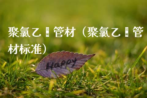 聚氯乙烯管材（聚氯乙烯管材标准）_https://www.boyangwujin.com_期货直播间_第1张