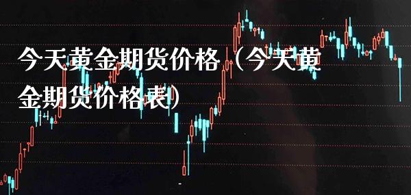 今天黄金期货价格（今天黄金期货价格表）_https://www.boyangwujin.com_黄金期货_第1张