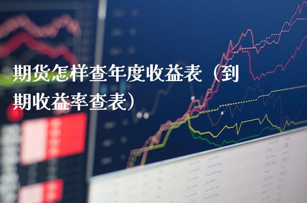 期货怎样查年度收益表（到期收益率查表）_https://www.boyangwujin.com_期货直播间_第1张
